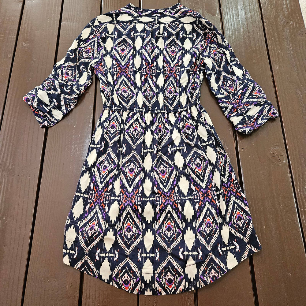 Anthropologie Holding Horses Women's Patterned 3/4 Sleeve Dress. Size 2‎ - Picture 7 of 11